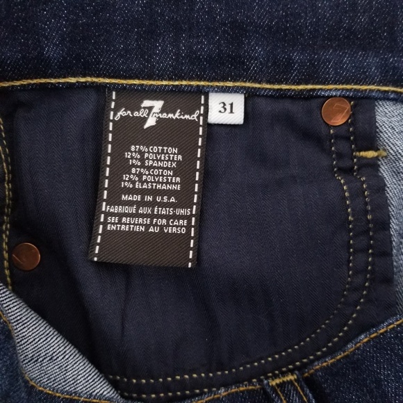 7FAMK 7 For All Mankind DOJO Jeans Dark Wash 31 - Picture 7 of 8